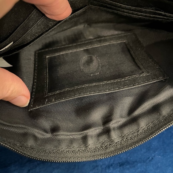 Target Black Faux Leather shoulder bag Handbag with Zippers Punk 80s 90s Retro - Picture 3 of 9